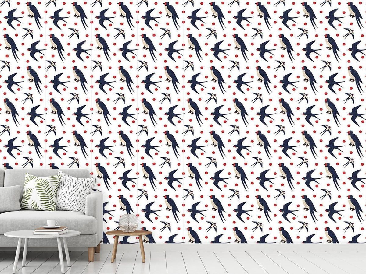 patterned-wallpaper-flying-swallows