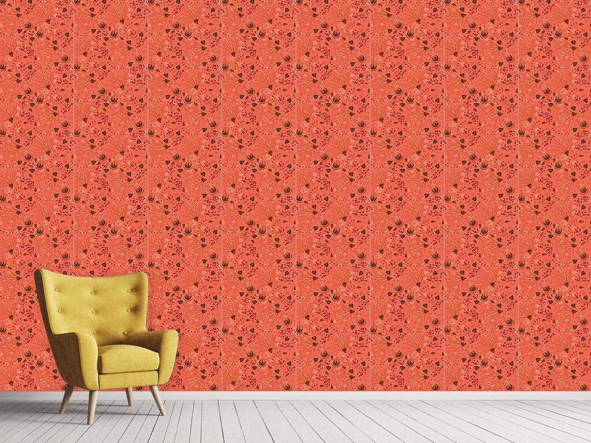 patterned-wallpaper-natashas-magic-garden-apricot