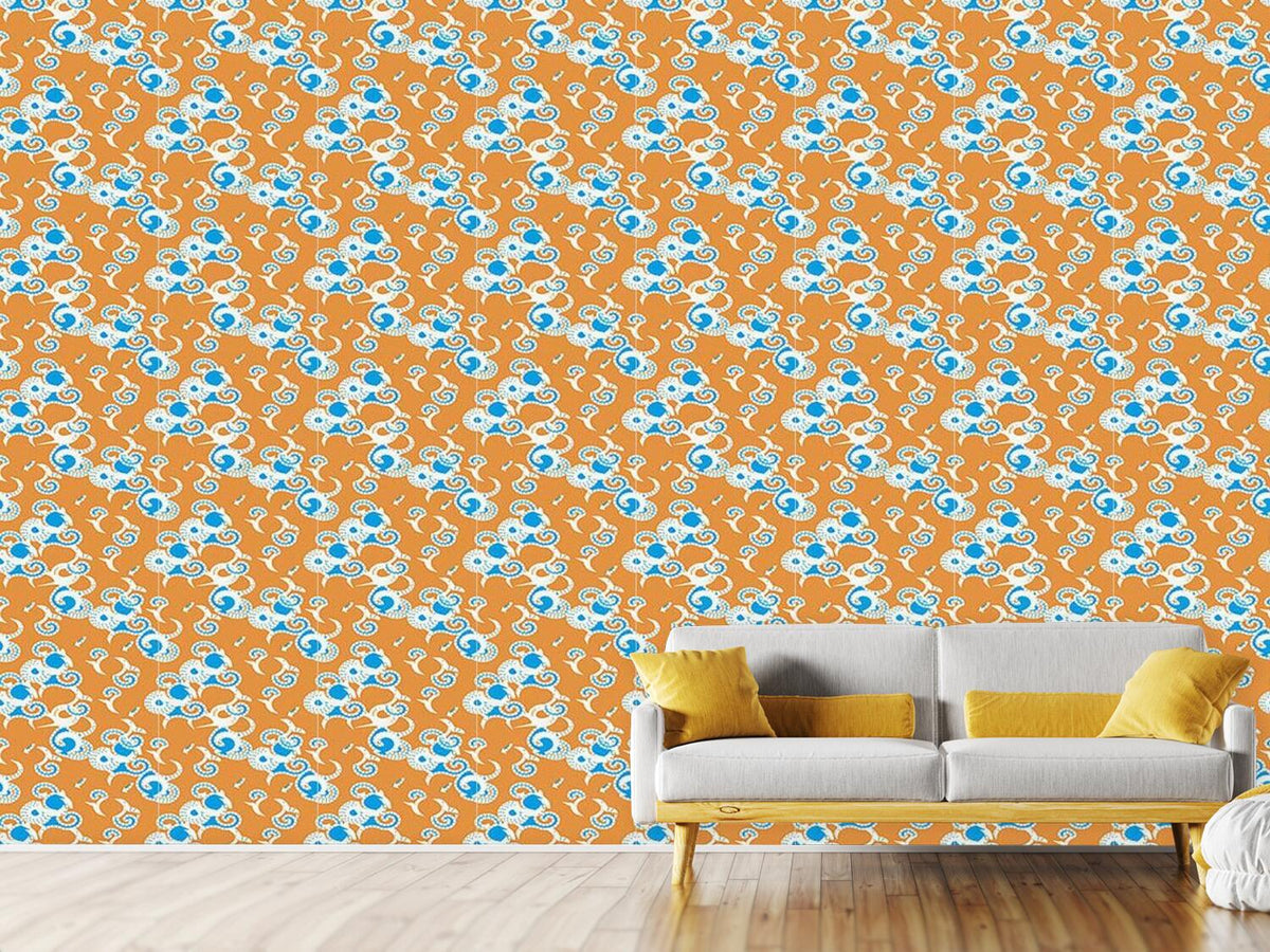 patterned-wallpaper-art-africa-gold