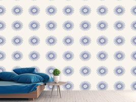 patterned-wallpaper-sunflower-blue