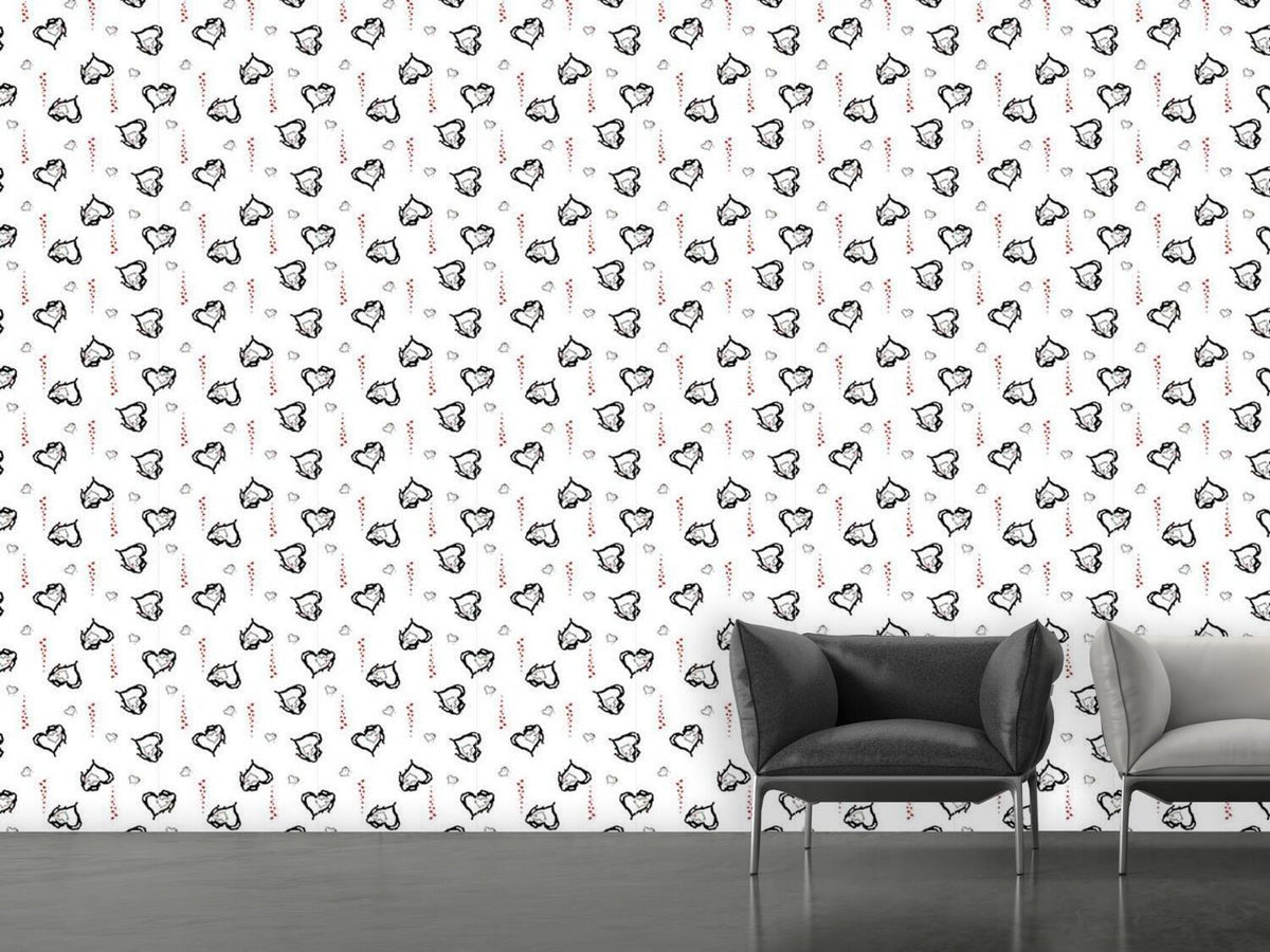 patterned-wallpaper-melting-hearts