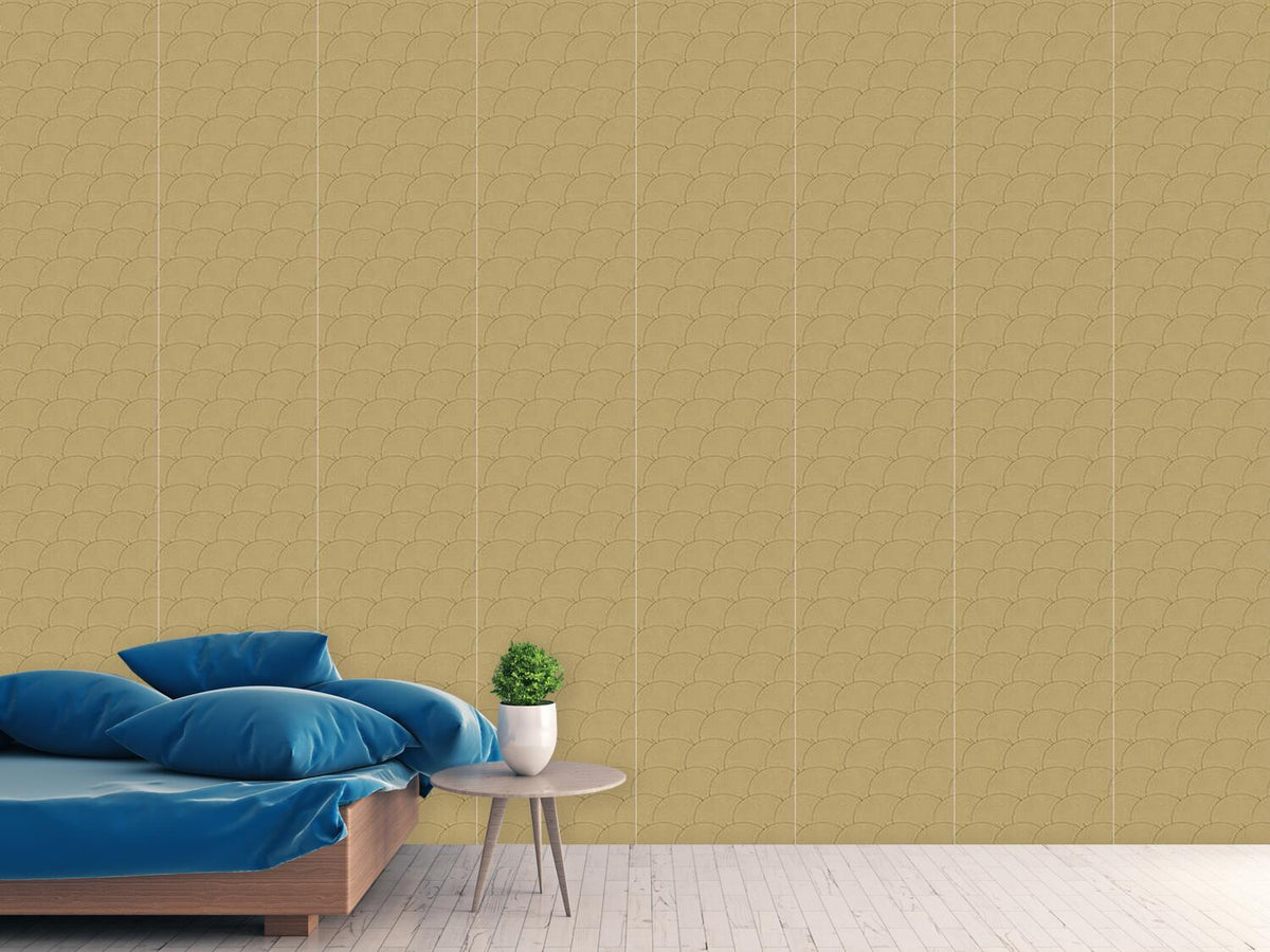 patterned-wallpaper-golden-circles