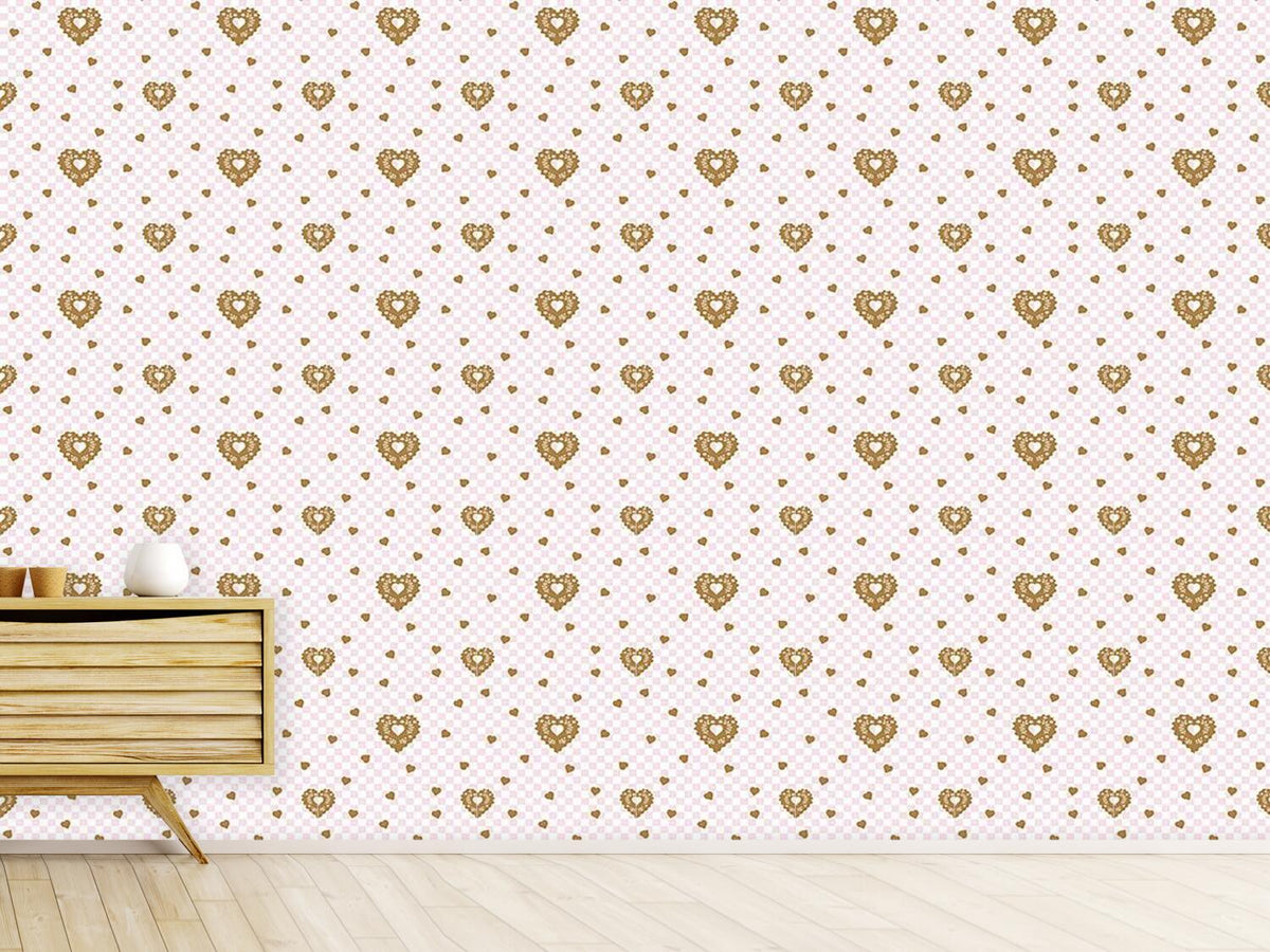 patterned-wallpaper-gingerbread-checkmate-hearts