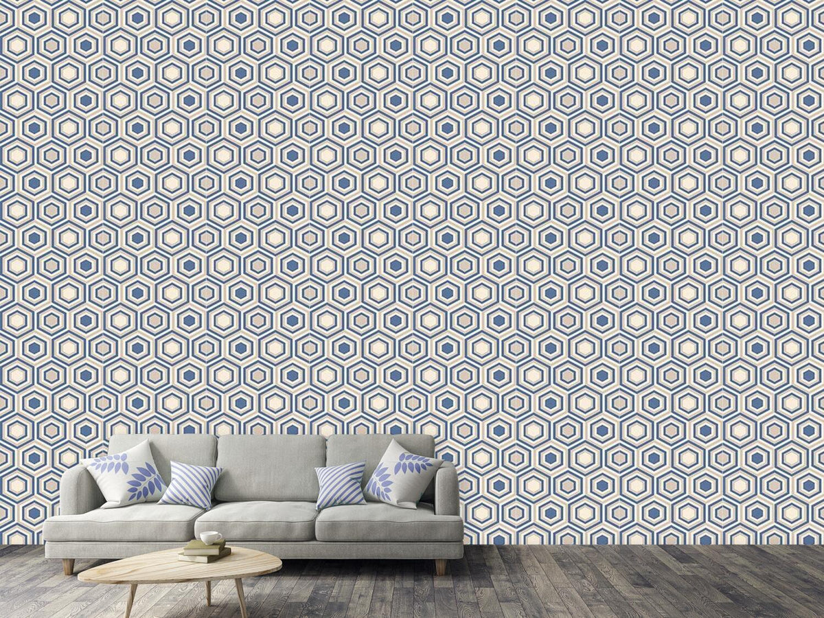 patterned-wallpaper-soft-hexagon