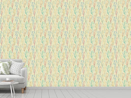 patterned-wallpaper-feathers-handdrawn