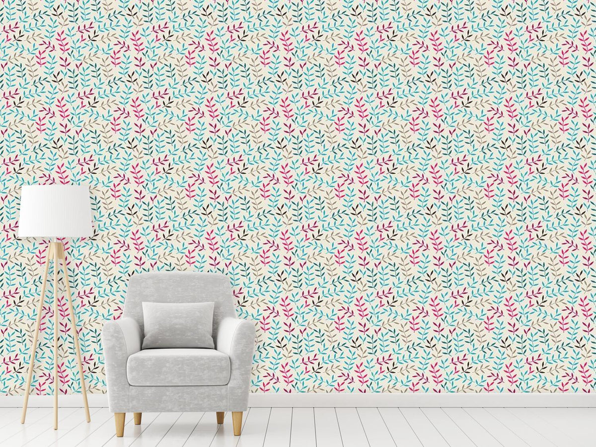 patterned-wallpaper-leaves-bohemian