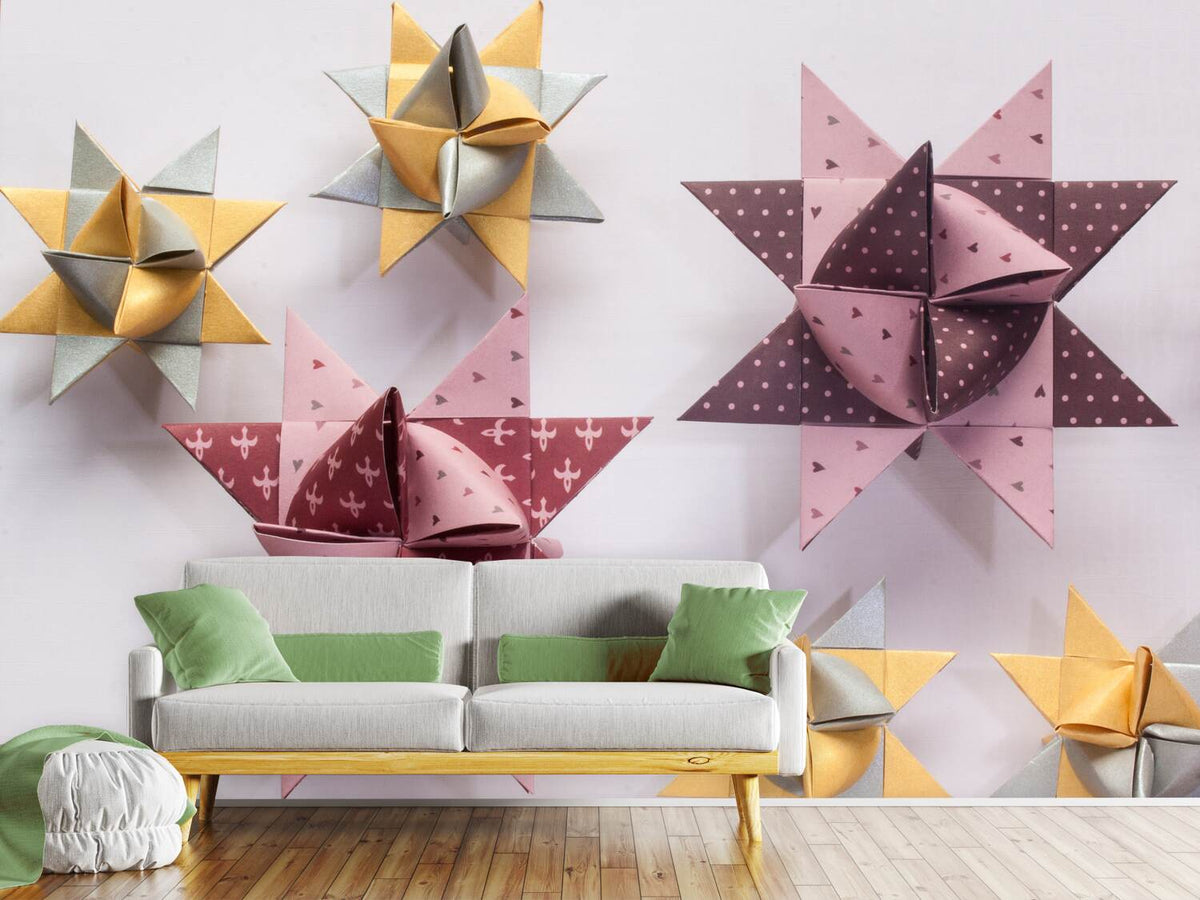 photo-wallpaper-origami-colorful-stars