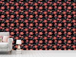 patterned-wallpaper-black-clematis