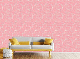 patterned-wallpaper-flowers-entwine-vintage