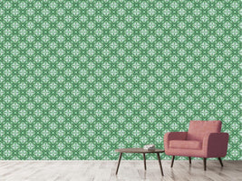 patterned-wallpaper-quatrefoil-green