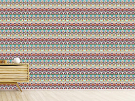 patterned-wallpaper-aztec-tribal-art