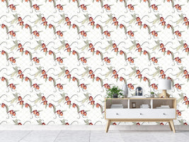 patterned-wallpaper-ladiesslippers-in-white