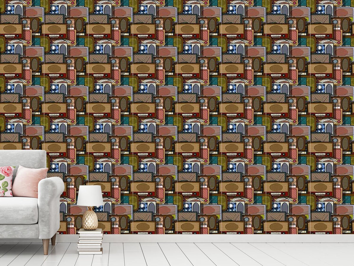 patterned-wallpaper-retro-radios