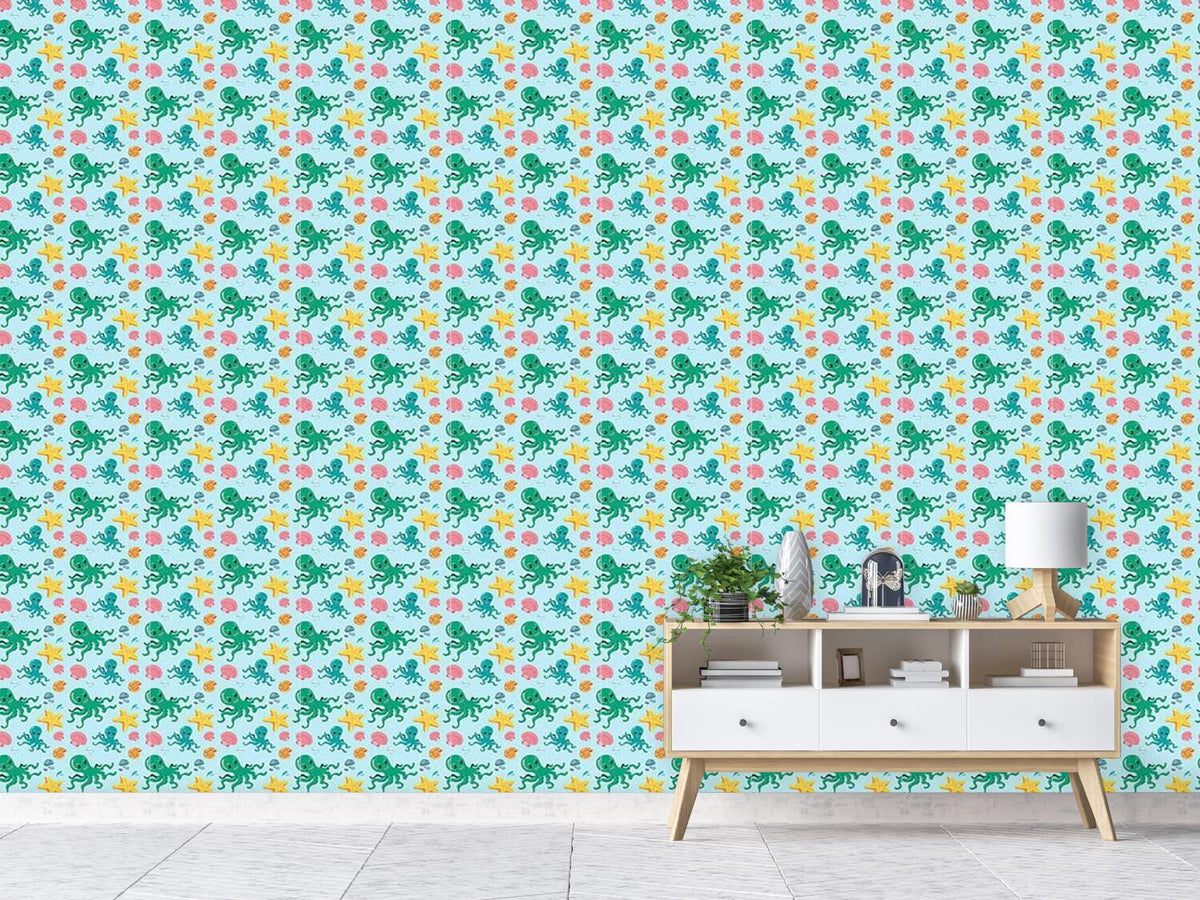 patterned-wallpaper-octopus-and-friends