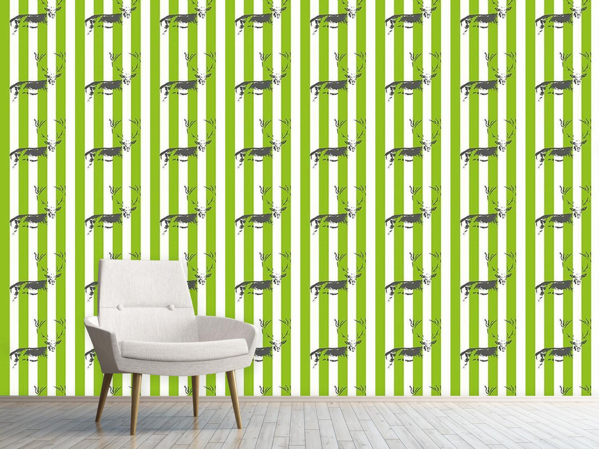 patterned-wallpaper-deer-in-the-stripe-forest